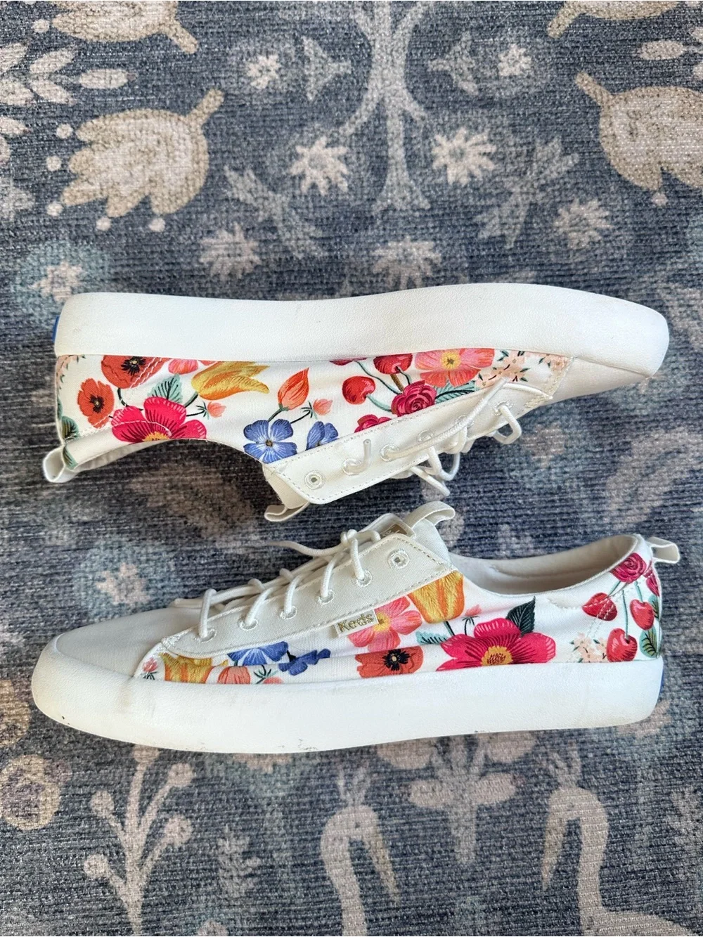 Keds Rifle Paper Co Floral Canvas Sneakers Sz 8.5